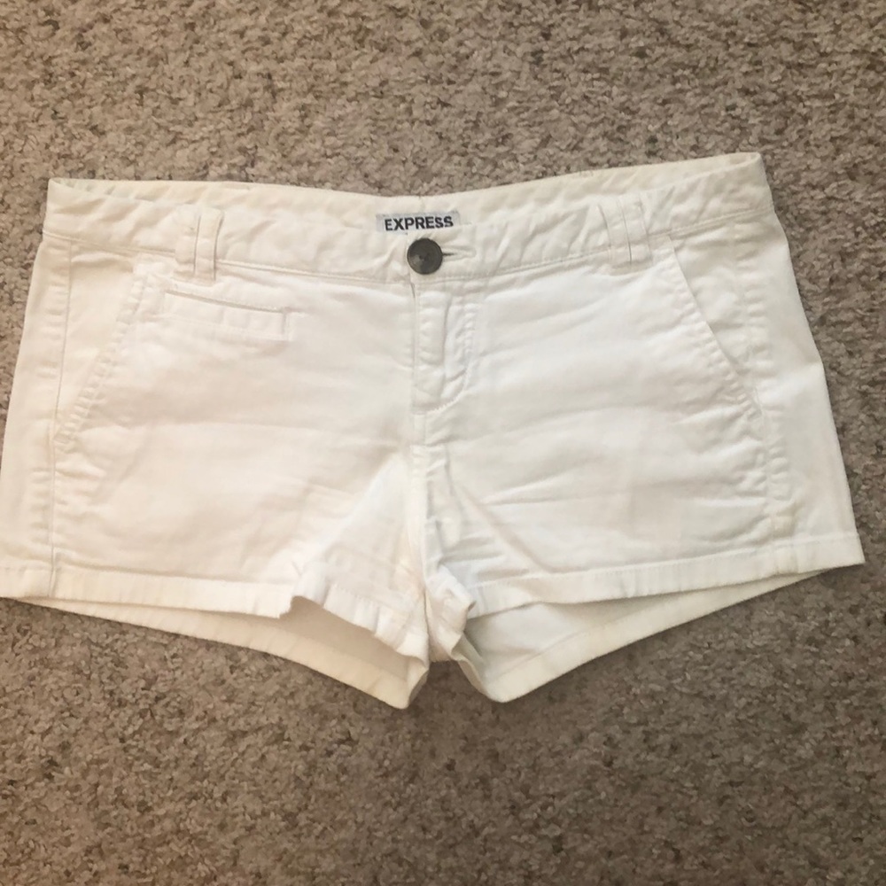 Express twill trouser pocket shorts